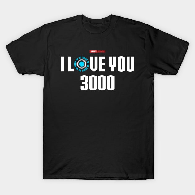 I Love You 3000 v5 (white) T-Shirt by Fanboys Anonymous